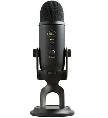 [4美國直購] Blue Yeti USB Microphone 專業電容式 麥克風 黑色