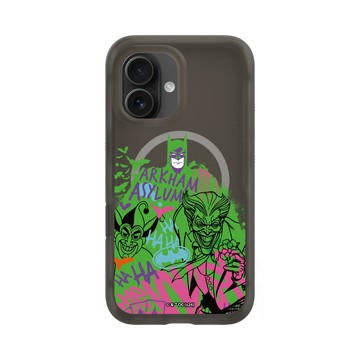 iPhone 16 AirX 本質黑 - Joker - 小丑與蝙蝠俠塗鴉款
