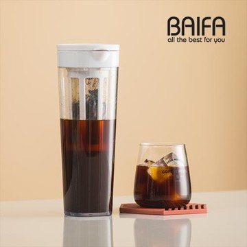 家用冷萃咖啡壺水果茶壺冷水壺耐高溫密封冷泡茶杯冰箱茶水分離杯