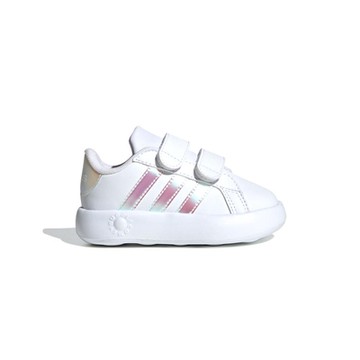 Adidas Grand Court 2.0 CF I 小童 童鞋 白粉色 運動 休閒 魔鬼氈 休閒鞋 ID5265