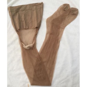 外貿大碼高腰T襠絲襪包芯絲加長透明連褲襪帶腳型女襪子