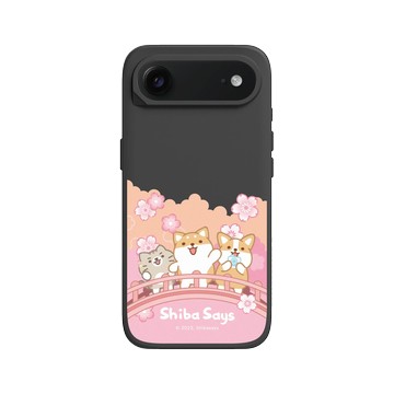 iPhone Air SolidX 黑 - 柴語錄 Shiba Says - 賞櫻小確幸