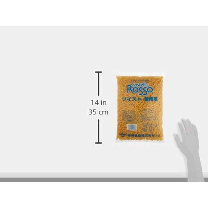 赤城食品キャステロロッソツイストマカロニ1KG業務用(ゆで時間約6~7分) ×3個