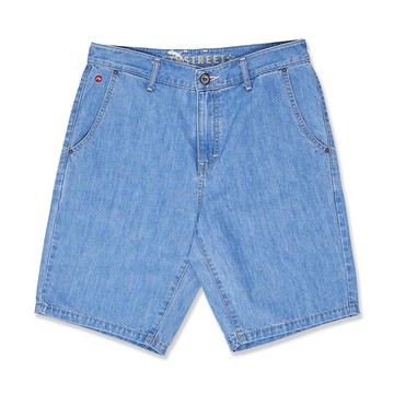 5th STREET｜男裝｜休閒大口袋短褲｜拔洗藍