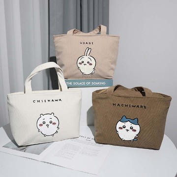 PG x 吉伊卡哇 粉萌登場系列 燈芯絨手提包-吉伊卡哇/小八貓/烏薩奇