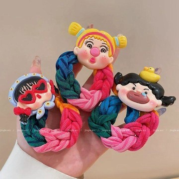 【蜜糖の髮飾】臺灣出貨高彈力馬尾髮圈橡皮筋女童扎頭2025新款高端發繩丸子頭髮飾頭繩