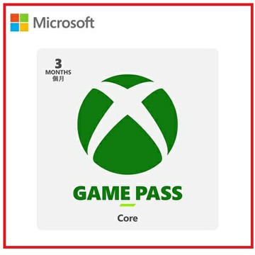 微軟Microsoft Xbox Game Pass Core 3個月(下載版)