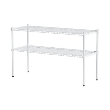 【Y HOUSE】120x35x75公分 輕型兩層鐵架 鐵力士架 層架-烤漆白