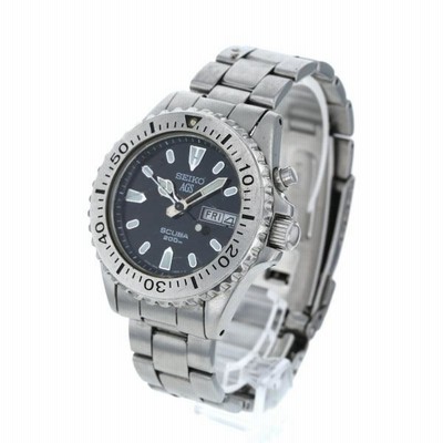 完動 SEIKO AGS ダイバー SCUBA 5M43-0C50 黒文字盤 完動 SEIKO AGS ダイバー SCUBA 5M43-0C50 黒文字盤