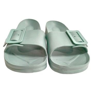 大排扣軟底防臭防滑耐磨拖鞋 EVA材質  綠色