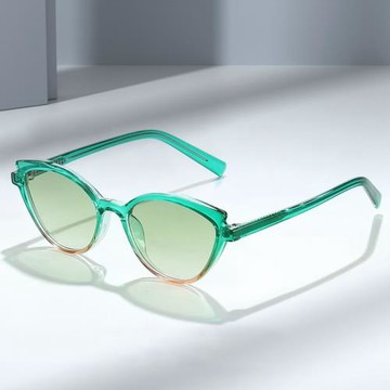 韓版秋季新品貓眼撞色太陽鏡時尚百搭女士墨鏡TR90插芯腿潮流眼鏡