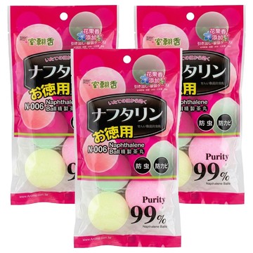 室翲香 怡慶彩色香精萘丸 6入  360g  3套