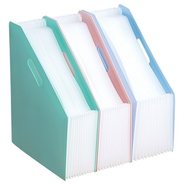 得力Deli馬卡龍12層雜誌風琴夾/EB41102/混色出貨