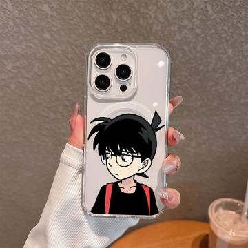 柯南 iphone 16 適用於iPhone11 12 13 14 15 16 ProMax 蘋果 磁吸 防摔 手機殼