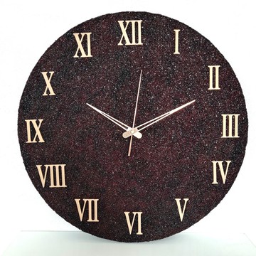 大號棕掛鐘 50 厘米，藝術掛鐘 獨特的掛鐘 靜音掛鐘