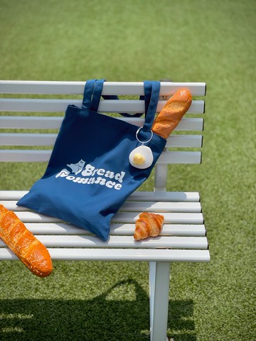 Bread Romance 深藍色環保袋