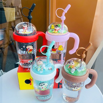 蠟筆小新 大容量 TRITAN 景觀杯 830mL 【PM-027】5D無盒子