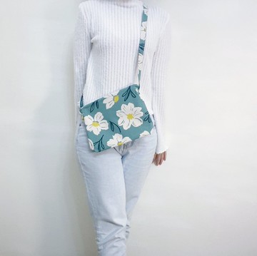 現貨手作夏日小白花系列肩背包斜背包