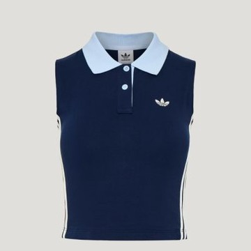 Adidas 愛迪達 Polo Tank KY5693 女 POLO背心 運動背心 深藍 亞版 領口設計