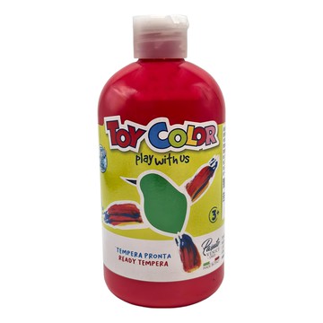 TOY COLOR 無毒水洗蛋彩顏料 胭脂紅 500ml 兒童安全美術顏料  1色