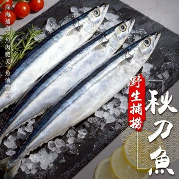 【鮮海漁村】台灣野生秋刀魚18尾組(每包3尾/每尾440g)
