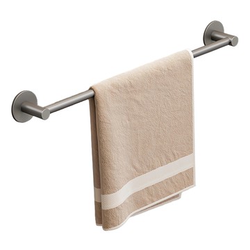 妃妃嚴選 太空鋁免釘毛巾架 單桿  70cm  槍灰色  1個