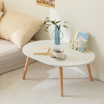 woodray Pinewood 實木客廳桌  白色