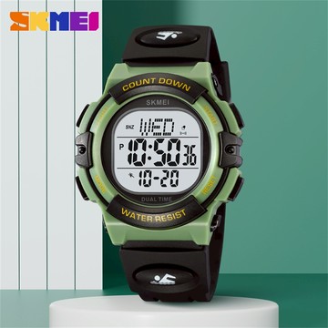 時刻美青少年手錶男款學生運動戶外電子錶多功能防水夜光電子手錶 2164