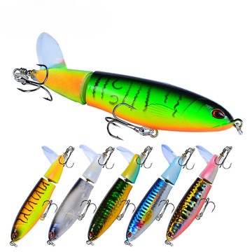 【TTFF】8色浮水鉛筆13g/15g/35g螺旋槳水面拖拉機路亞餌 魚餌硬餌漁具批發