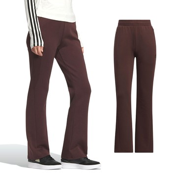 Adidas MW DK FLARE PT 女款 酒紅色 運動 休閒 修身 鬆緊腰 拉鍊 口袋 長褲 JX6841