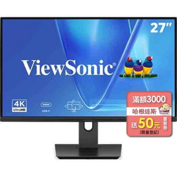 ViewSonic 優派 VG2719U-4K 27吋 IPS/UHD/60Hz/4ms 螢幕顯示器