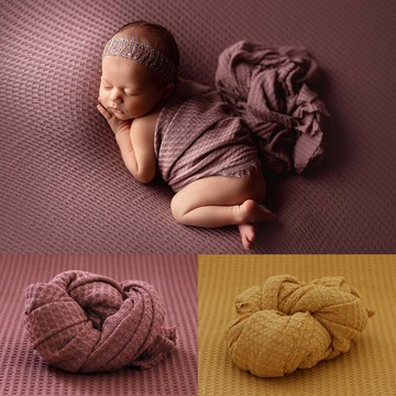 嬰兒拍照針織背景毛毯 兒童攝影影樓滿月百天藝術寫真毯墊道具