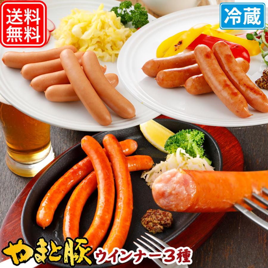 お徳用ウインナー3種セットA NS-W [冷蔵] 送料無料 お歳暮 内祝い ギフト 食べ物 ウインナー ソーセージ ウィンナー お取り寄せグルメ つまみ 食品 肉