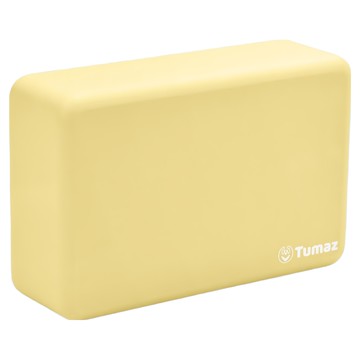 Tumaz 月熊 EVA圓角瑜珈磚 50D高密度  23 x 15 x 7.7cm  文心黃  1個