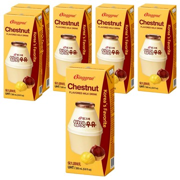 Binggrae 栗子牛奶 保久調味乳  200ml  6個