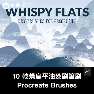 Procreate筆刷 | 全新的數字插畫創作的procreate幹畫筆筆刷