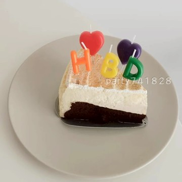生日蠟燭 【台灣現貨】 HBD 蛋糕蠟燭 生日蛋糕 生日派對 生日派對 蛋糕裝飾 慶生蠟燭 生日布置 慶生 烘焙蠟燭