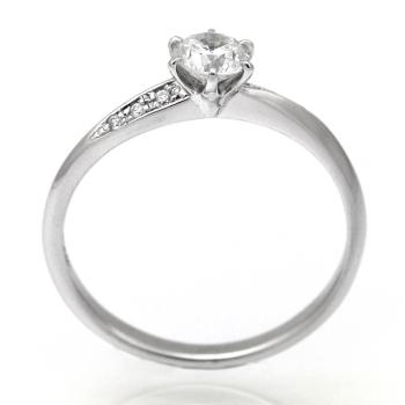 婚約指輪 ダイヤモンド 0.2カラット プラチナ 鑑定書付 0.228ct F