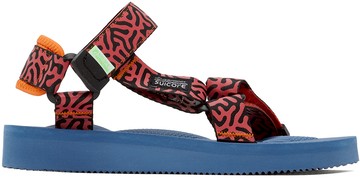 SUICOKE 橙色 & 海军蓝 DEPA-Cab 凉鞋