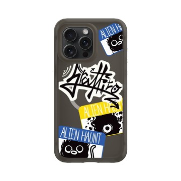 iPhone 15 Pro Max AirX 本質黑 - Graffiti / 街頭塗鴉 - 外星人出沒
