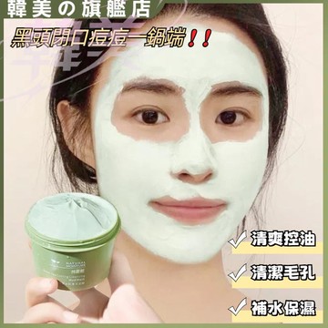現貨韓露熙綠茶冰肌清潔泥膜 清潔毛孔 補水保濕 清爽控油 去黑頭 去閉口潔面泥膜 塗抹泥膜 綠茶泥膜 深度清潔 平衡水油