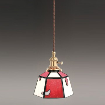 手工復古彩繪玻璃吊燈 F37-21-91342