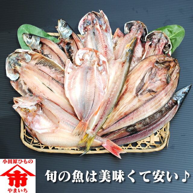 おまかせ干物セット4000円コース～魚は山市干物専門店におまかせください!その時の最高の魚を干物にてお送りします。