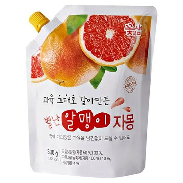 Kotsam 花泉 蜂蜜葡萄柚茶 500g 轉蓋袋裝 韓國原裝進口  1個裝  1包