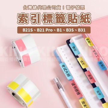 精臣 B21S/B21pro/B1/B31/B3S 索引標籤貼紙 精臣標籤紙 熱感紙 索引貼 書籤貼 標記分類