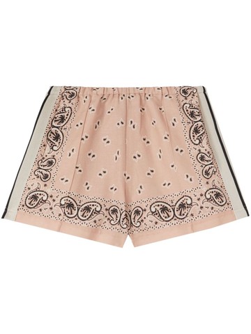 Palm Angels Pink Linen Shorts