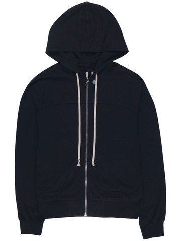 Rick Owens - long-sleeve cotton hoodie - men - Cotton - M - Black
