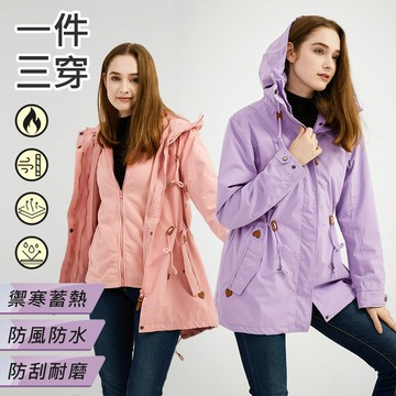 禦寒蓄熱中長版三穿極鋒衣(KDFJ-1083)