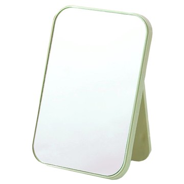 摺疊化妝鏡 背面弧形凹槽 可直立使用 21*14cm  北歐綠  1個