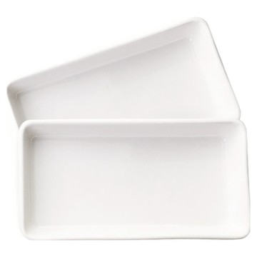 PRELUDE Neobone 系列長方形盤  2個  18.2 x 10 x 3.2cm  白色